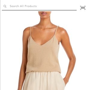 Vince cashmere tan tank top
